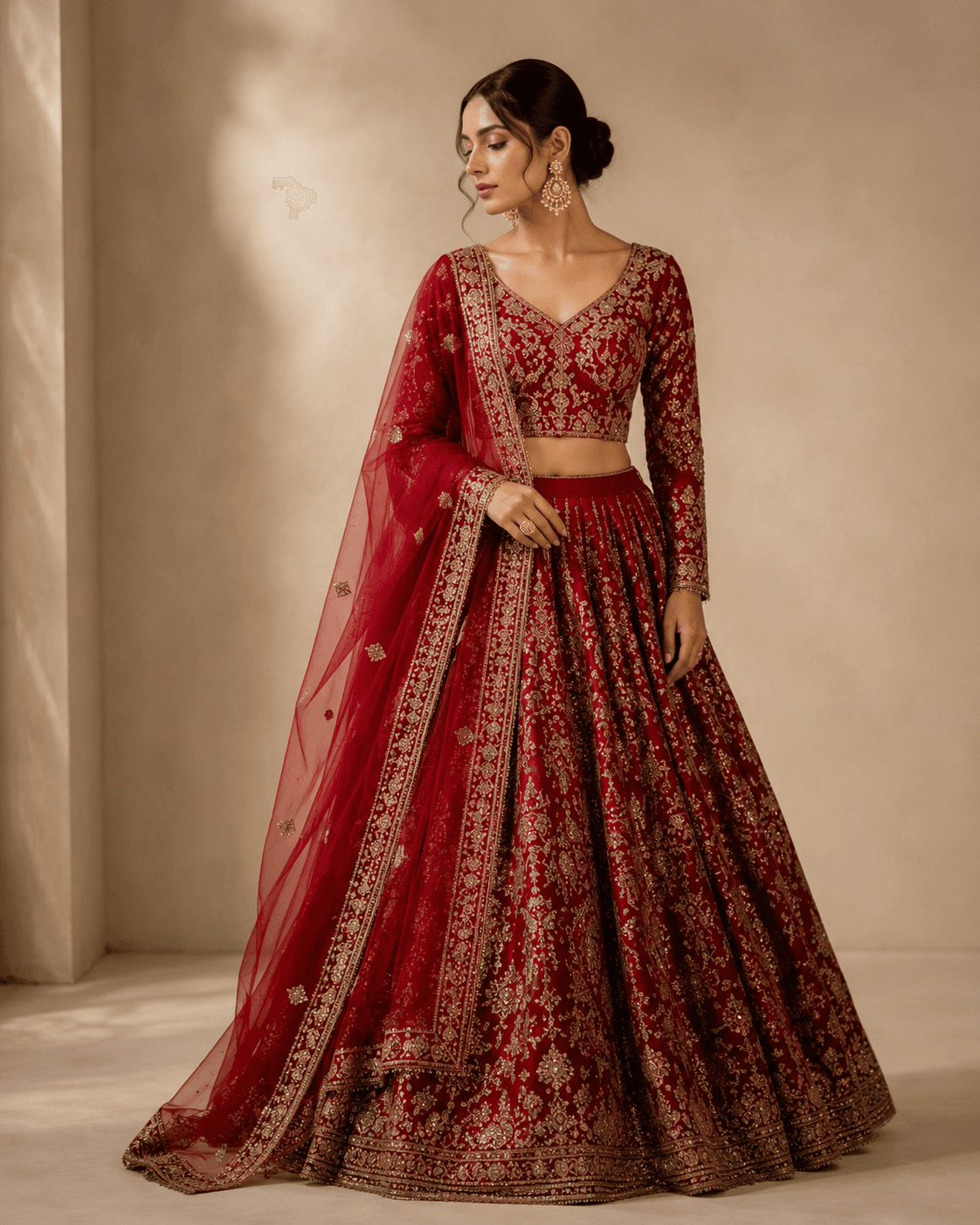 Bridal lehenga from the Noordeep Wedding Edit collection